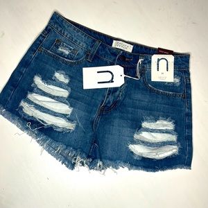 NWT Nature Denim High Rise Shorts